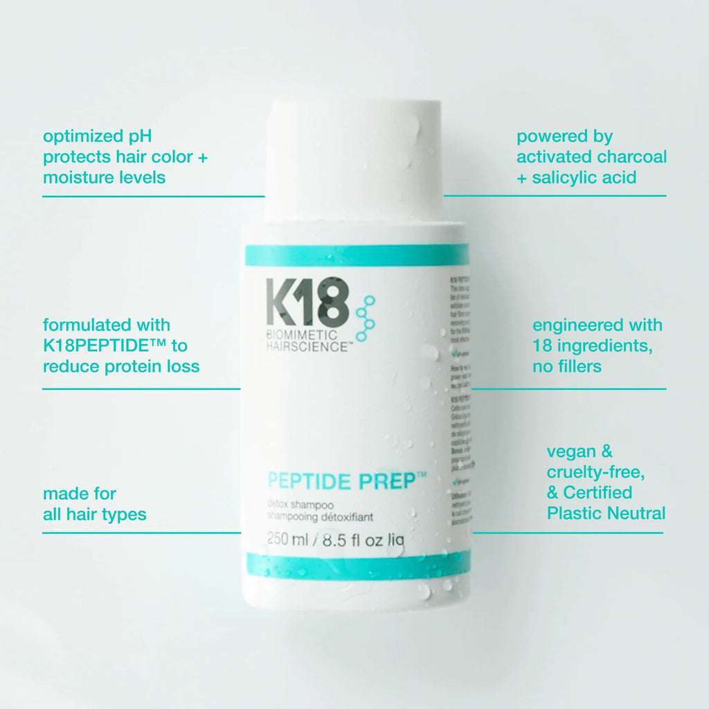 K18 Hair Peptide Prep™排毒洗頭水 • 250ml + 
分子光澤養髮油 30ml