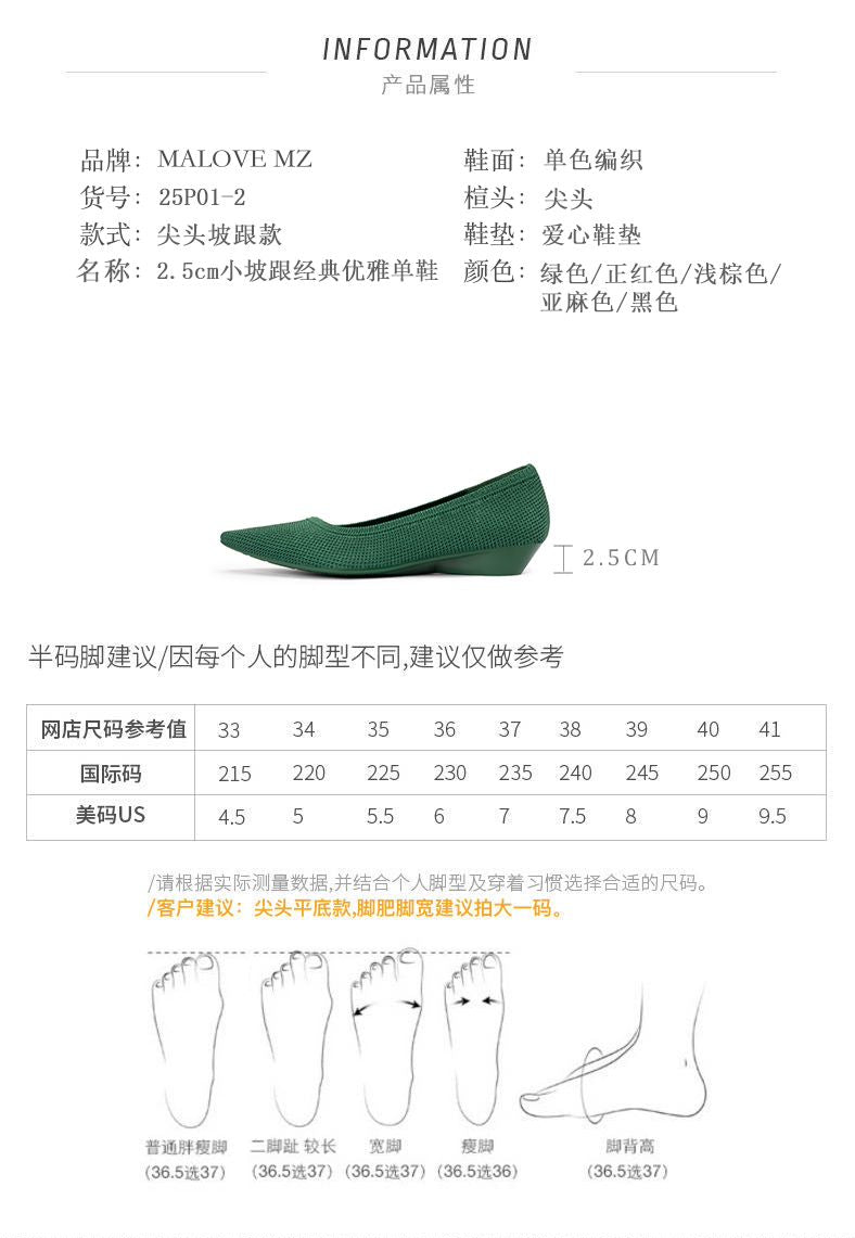 小坡跟經典優雅單鞋-25P01-2